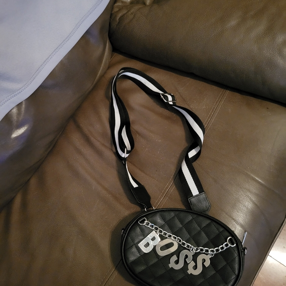 Boss Black Quilted Crossbody Bag - Picture 8 of 8